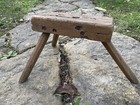 Antique milking stool, Primitive early 19 Th Century, Midwest — photo 4