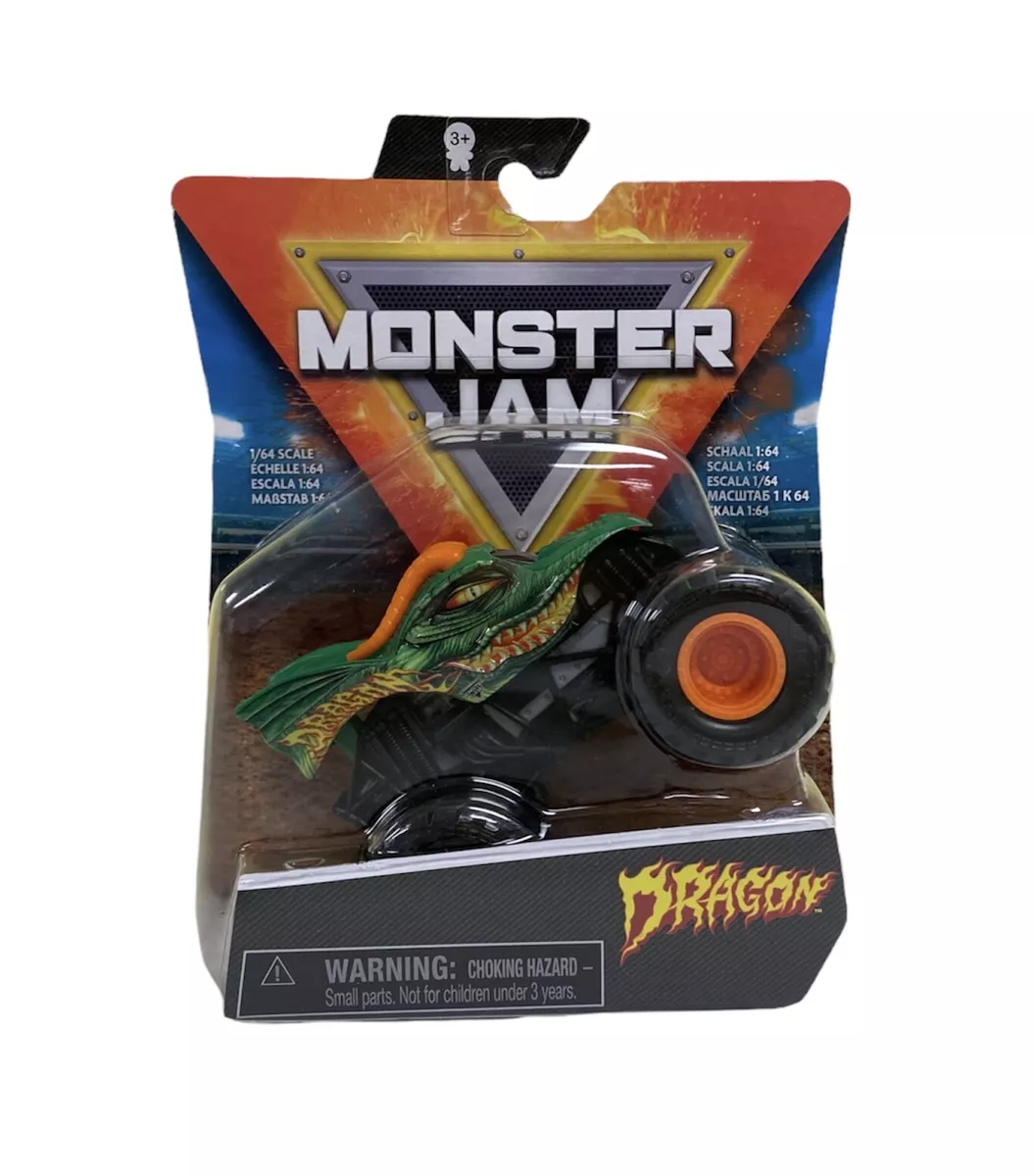 Monster Jam, Dragon Vs. Full Charge 1:64 Scale Die-Cast Monster Trucks