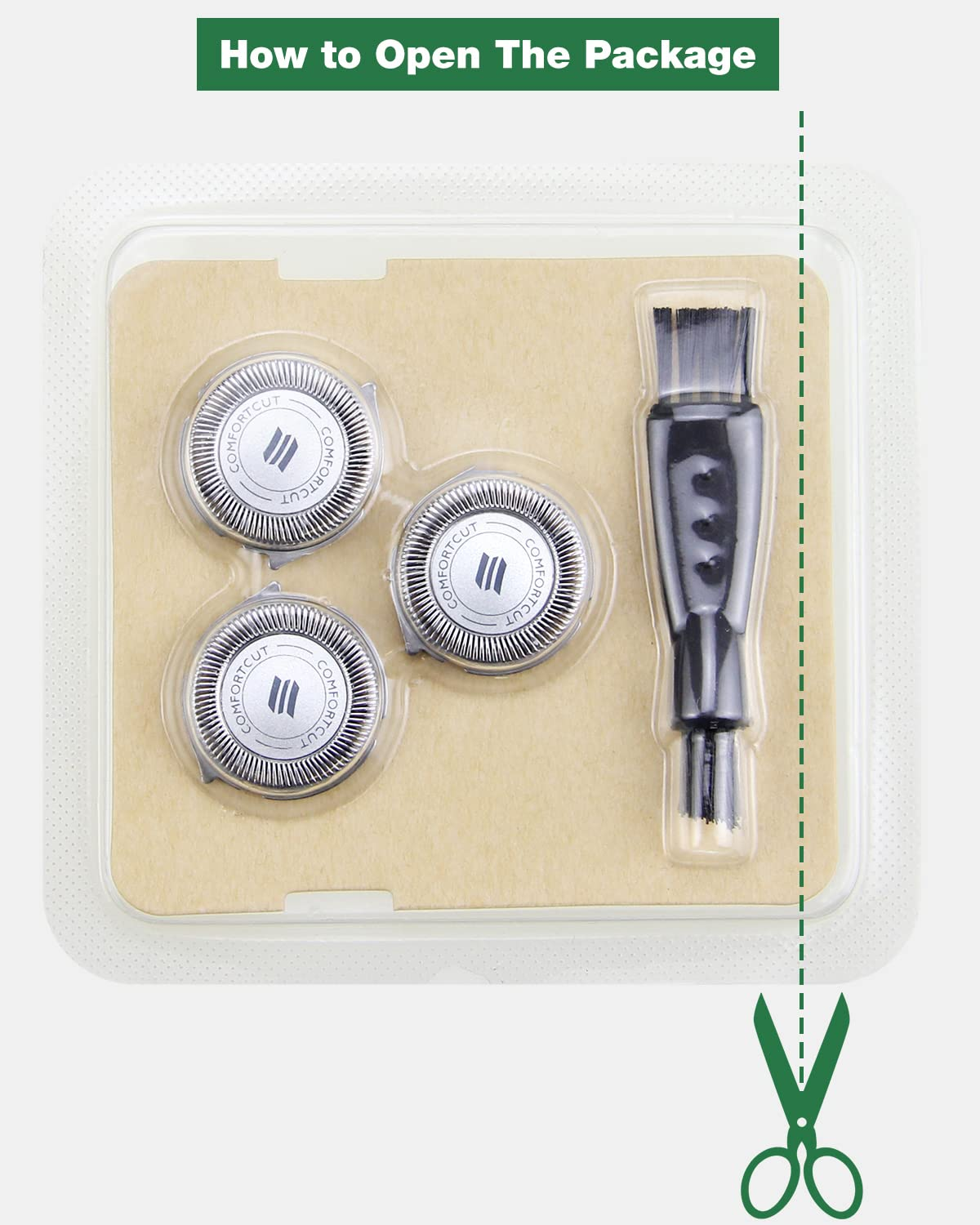 SH30 Replacement Heads for Philips Norelco Shaver 2300 3800 Series 3000