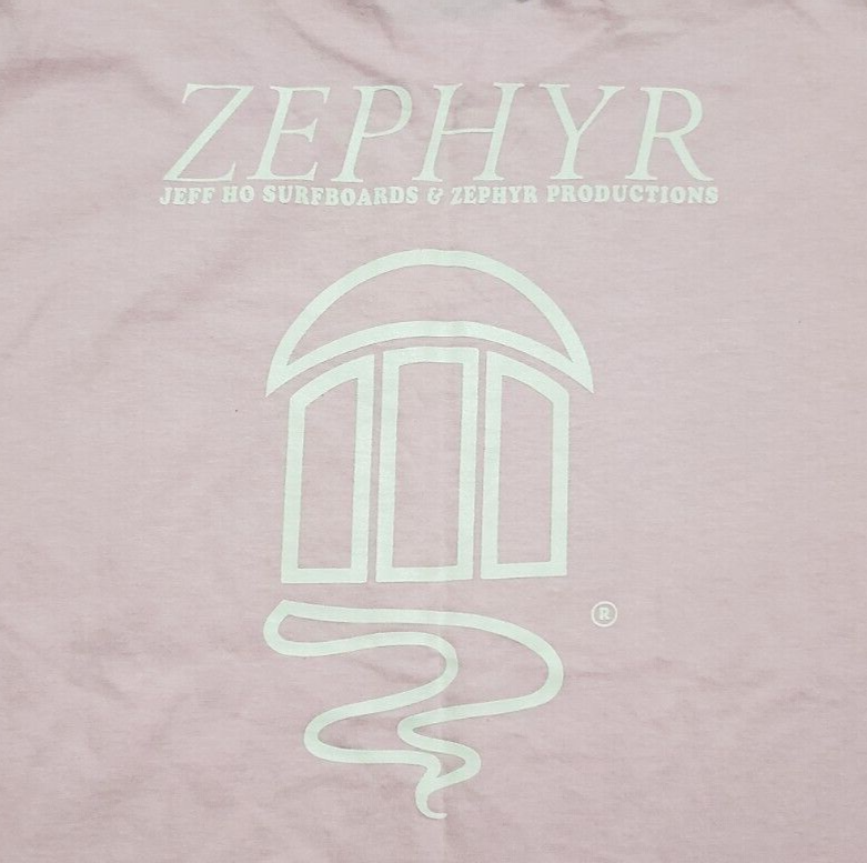 Zephyr Jeff Ho Men's SMALL PInk T Shirt Horizons West Surf