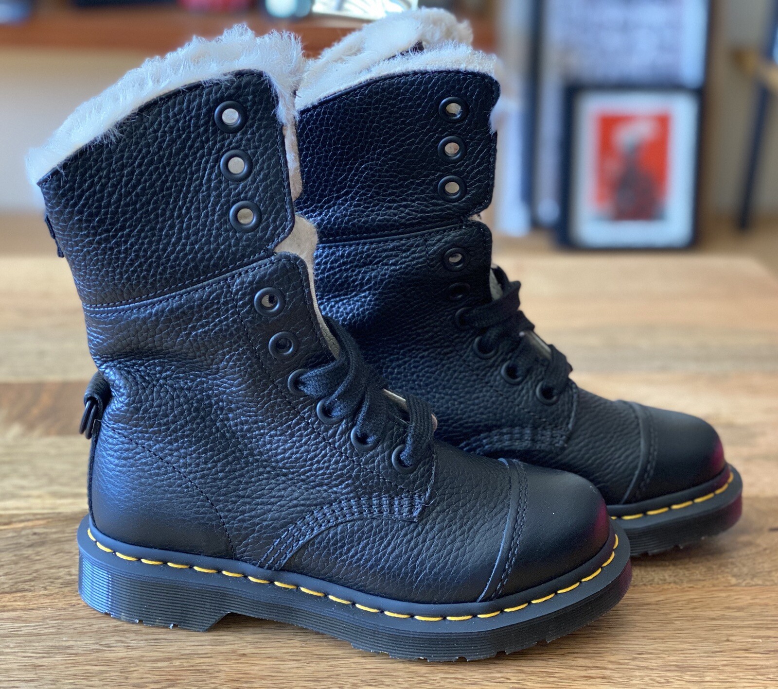 dr martens aimilita fur lined boots