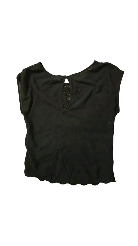 Blusa Top Aerie Encaje Negra Cachicha S Pequeña Hada Grunge Bruja Foto 2 de 4