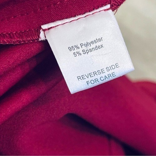 New! ALEXIA ADMOR Burgundy Red Dress Long Sleeve Bell Flare Sleeve Cuff 1x D2638 - Picture 6 of 9