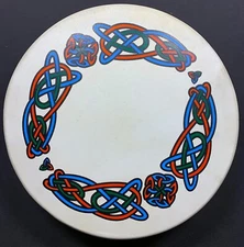 2000's Vignoles Bodhrans Celtic Design with Carry Bag and Handmade Wood Tipper