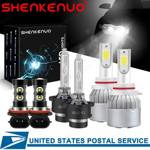 For Acura TL 20092013 2014 Front LED HID Headlight Hi/Lo beam + Fog