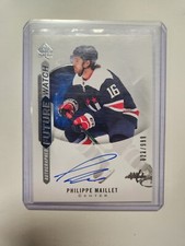 2020-21 UD SP AUTHENTIC #177 PHILIPPE MAILLET AUTO FUTURE WATCH ROOKIE/999