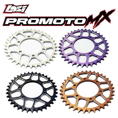 PIÑÓN CADENA BUJE ALUMINIO 7075 LOS262003 PARA MOTO 1/4 LOSI PROMOTO MX Foto 2 de 4