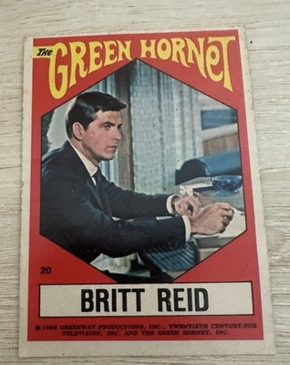 1966 Topps Green Hornet Sticker Britt Reid - #20 - Excellent ENDING 03/31/26