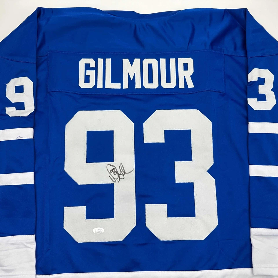Autographed/Signed Doug Gilmour Toronto Blue Hockey Jersey JSA COA - Image 2 of 4