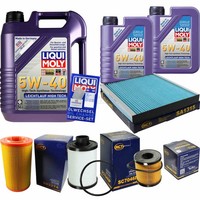 Inspektionskit Filter Liqui Moly ÖL 7L 5W-40 FüR Fiat Ducato