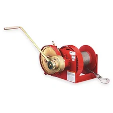 Thern M452b Hand Winch, Spur Gear, W/Brake, 4000 Lb.