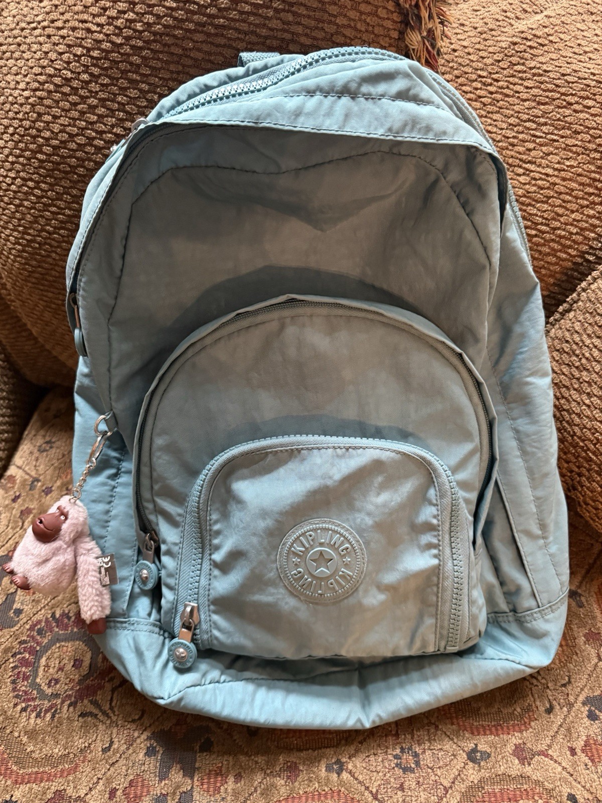 Kipling Harper nylon expendable backpack Monkey k… - image 1