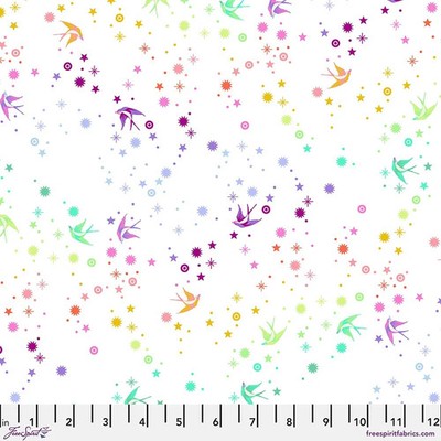 Free Spirit Tula Pink True Colors Fairy Dust White *By The Half Yard*