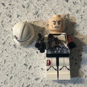 Lego Star Wars Minifigure BARC Clone Trooper w/ Blaster 75037 Red!