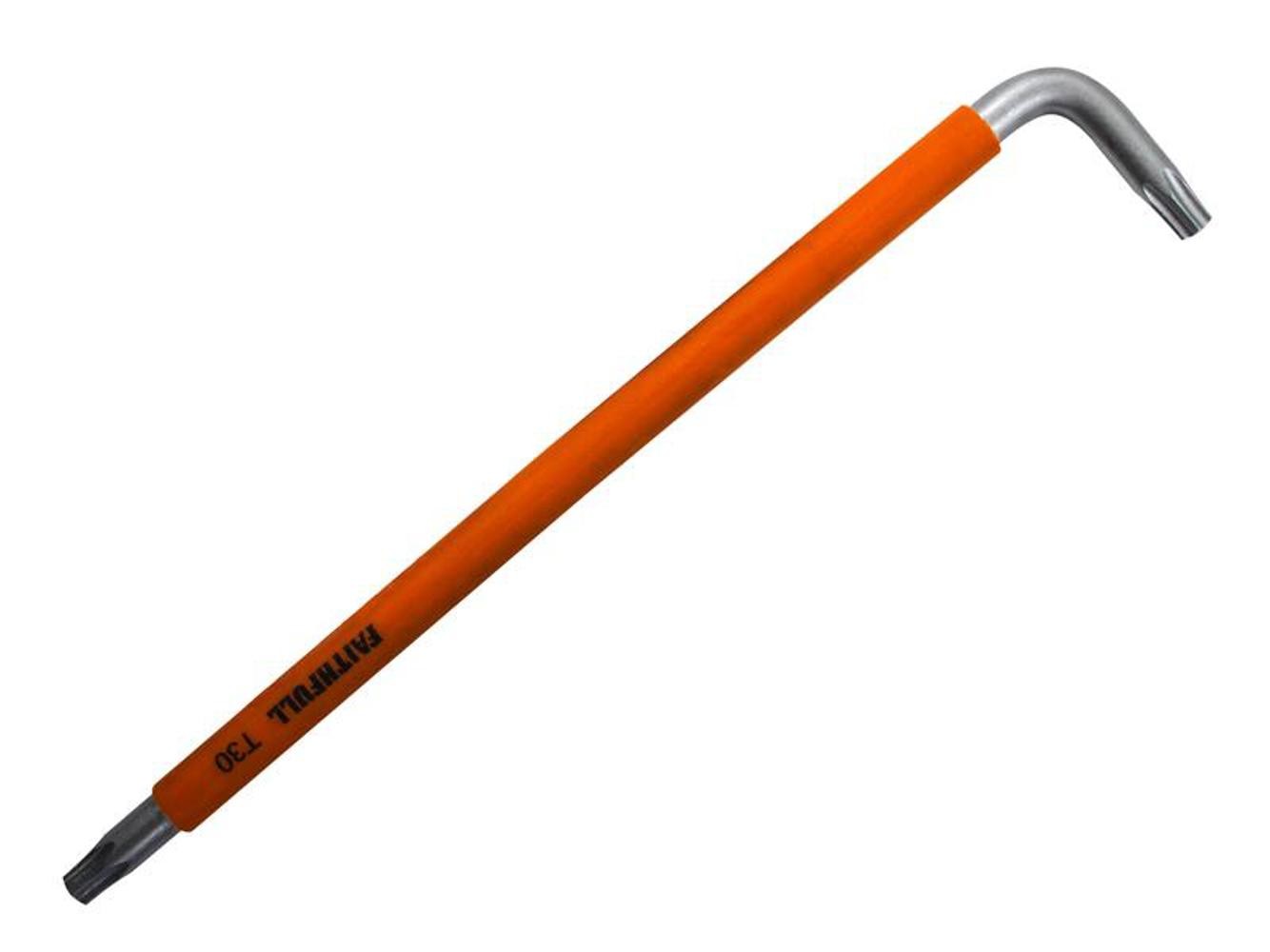 Faithfull Coloured Star Key T30 - S2 Steel, Colour-Coded
