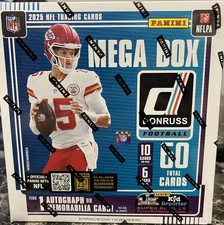 2025 Panini DONRUSS  Football MEGA Box - SEALED - AUTO or RELIC - DOWNTOWN?