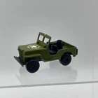 Vintage Matchbox Superfast No 38 Military Jeep Lesney England Diecast Green D7