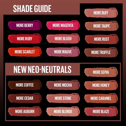 Maybelline Color Sensational Ultimatte Matte Lipstick, More Auburn, Deep Orange - Picture 4 of 7