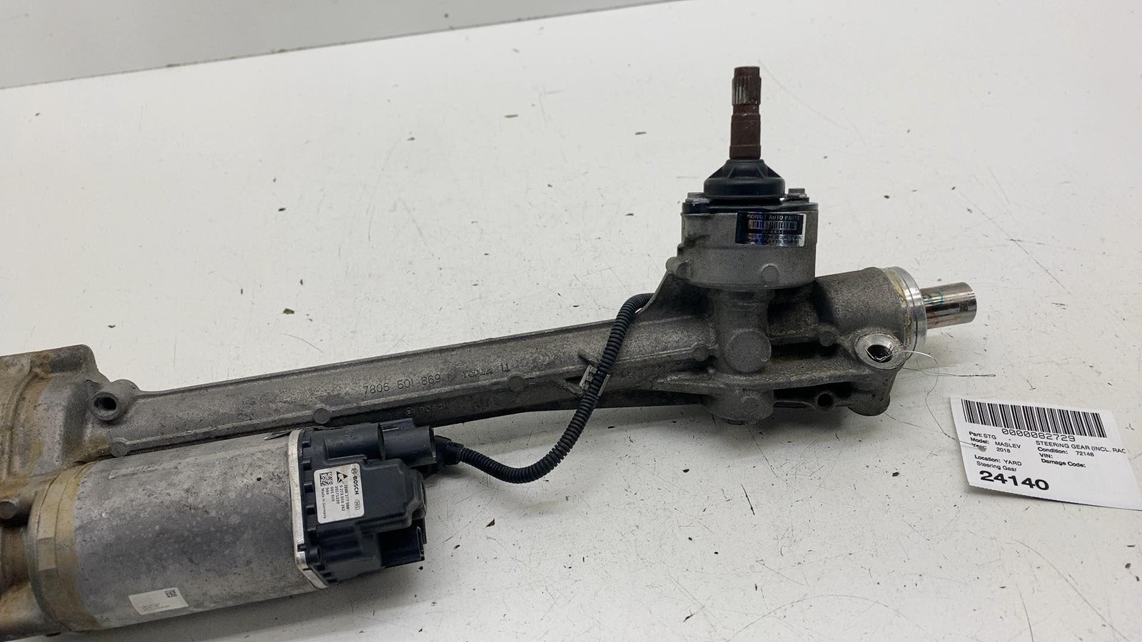 ⭕ 17-20 Maserati Levante Electric Power Steering Gear Rack & Pinion 06701056770