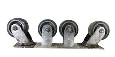 Lot of 4 Vtg Albion Dolly Caster Wheels 2 Unidirectional 2 Swivel