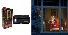 Window FX Animated Santa in Window Holiday Projector Kit Christmas Halloween 
