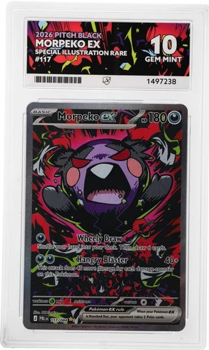 Morpeko ex - Pitch Black - 117/084 - Special Illustration Rare 2026 - Ace 10