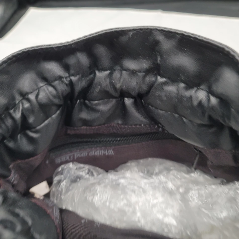 Bolso Shouder Whiting And Davis International Negro Cota de Malla y Cuero Foto 4 de 4