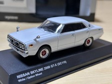 Kyosho 1/43 Nissan Skyline 2000 GT-X GC110 Diecast Model Optional Wheels Used