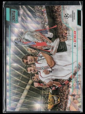 2021-22 Stadium Club Chrome UCC #21 Andrea Pirlo Aqua Wave Refractor #/250
