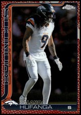 2025 Topps Chrome Talanoa Hufanga #94 Football Leather Refractor