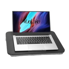 Portable Laptop Desk Fits Up to 16  Laptops, with Tablet Slot, Built-in Cu