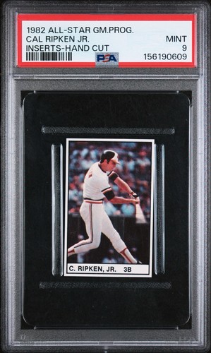 1982 Cal Ripken Jr PSA 9 w 10^ RC Rare v Topps Traded AS Game Insert Rookie Card