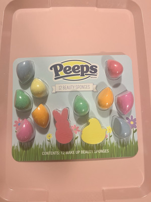 Easter Bunny ,Peeps Beauty Sponges  12 Pc Make Up Blender Sponge Set