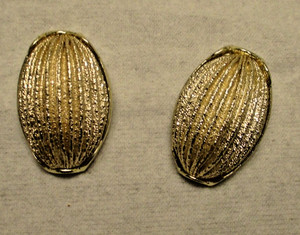 Gold tone Clip On earrings