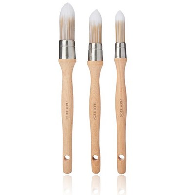 Hamilton Prestige Pure Synthetic Flügelpinsel 3er Pack für Farben auf Wasserbasis