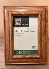 Solid Oak Frame 4x6 Photo Frame Is 8.5”x 6.5”