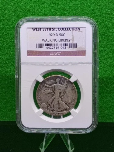 1929 D West 57th st. Collection Walking Liberty Half Dollar
