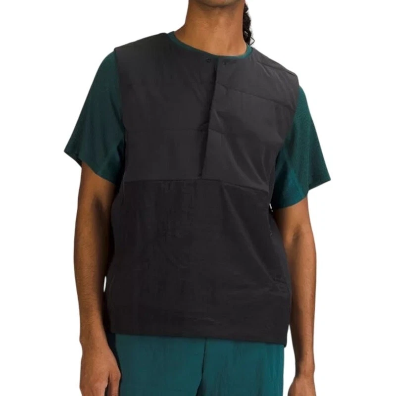 Lululemon Side Zip Insulated Hiking Vest Black Men's Size Large New With Tags