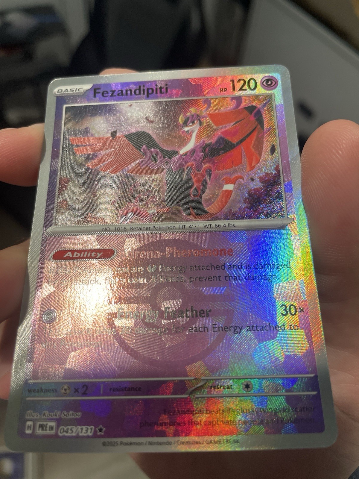 Fezandipiti (Poke ball Pattern) Rare SV: Prismatic Evolutions 045/131 NM