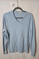 Merona Light Blue V-neck Long Sleeve Sweater Mens Size M