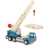 Small Foot Kraanwagen Met Pallet Van Hout, Speelvoertuig Voor Kinder (Us Import)