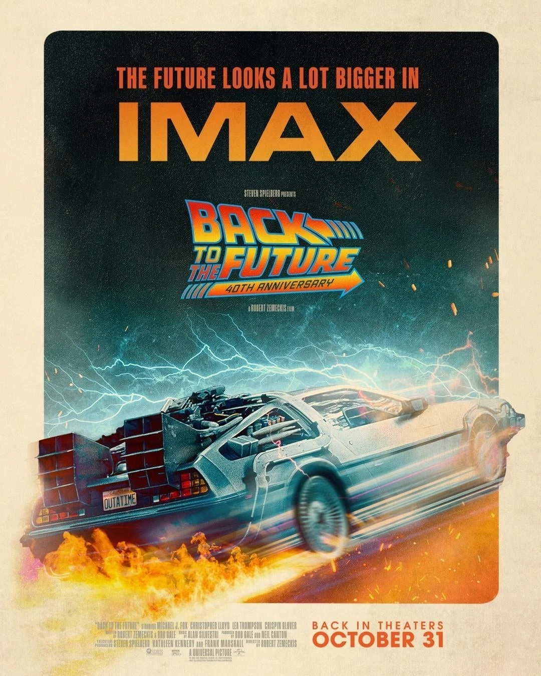 Back To The Future 40th Anniversary Poster IMAX poster