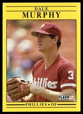 1991 Fleer Dale Murphy Philadelphia Phillies #409