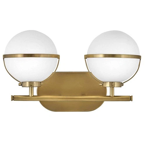 Hollis 9 1/4" High Heritage Brass 2-Light LED Wall Sconce - Picture 5 of 6