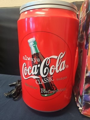 ✨超希少 Coca-Cola RADIO コカコーララジオ ✨ VINTAGE LARGE COCA-COLA SODA CAN ELECTRIC RADIO, CASSETTE, CD