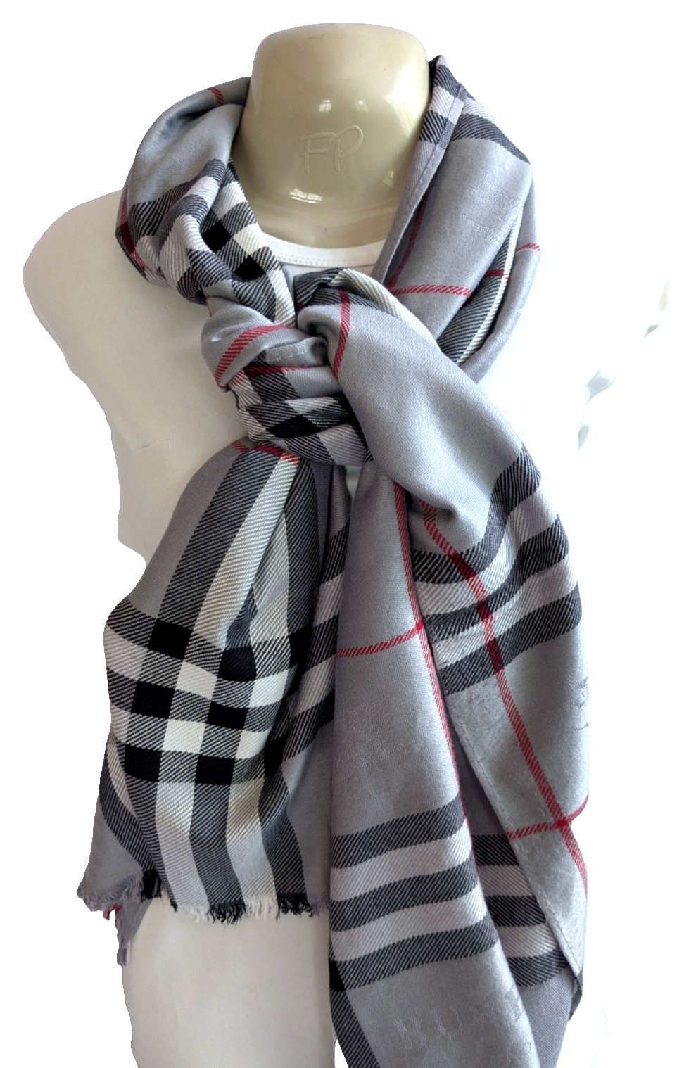 Burberry Shawl 100% Cashmere Rectangular Scarf So… - image 5