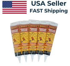 5 Pack - Quikrete Acrylic Mortar Repair Textured 5.5 oz for Brick Block Concrete