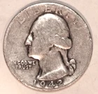1942-P Washington Silver Quarter - Very Good - #3531EA