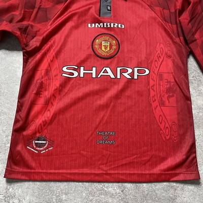 1996-98 Manchester United Home L/S Shirt Cantona #7 95/96