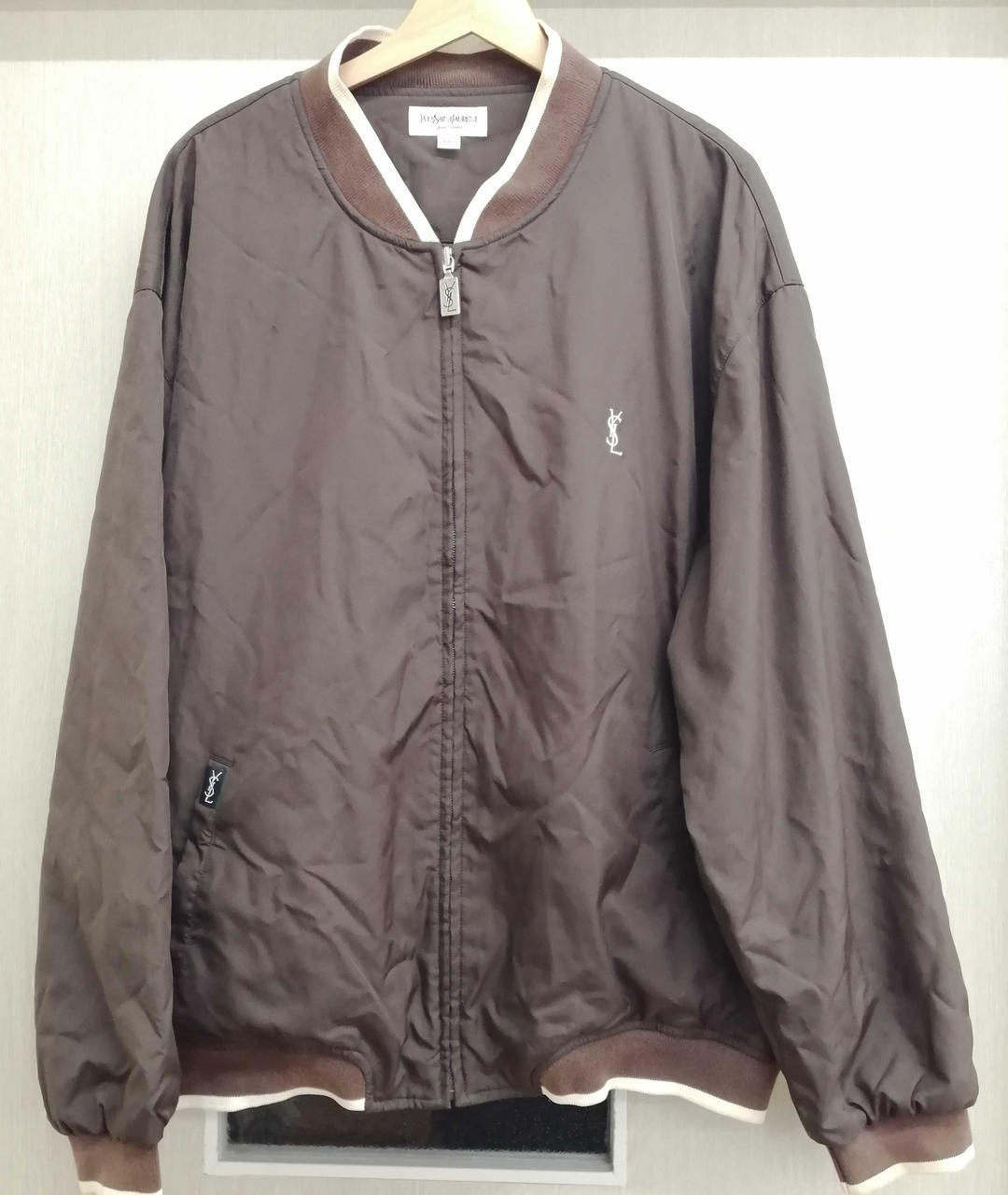 YVES SAINT LAURENT Brown Blouson Jacket LL Size